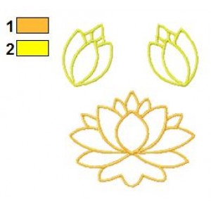 Flower Ornament Embroidery Design